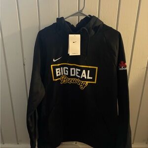 Nike Black Hoodie with 'Big Deal Brewing' Logo